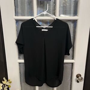 LUSH Sheer Black Top
